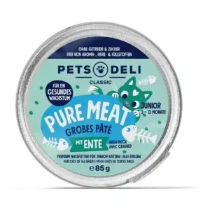 Pets Deli Pure Meat Ente 85 Gramm Katzennassfutter Ausverkauf
